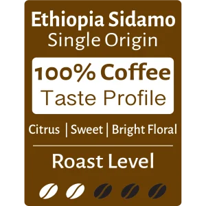 Quality Ethioepia Sidamo Coffee Beans