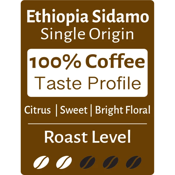 Quality Ethioepia Sidamo Coffee Beans