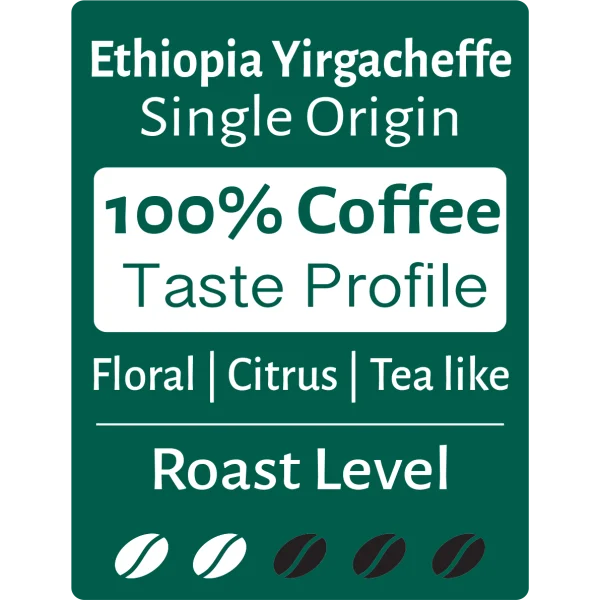 High Quality Ethiopia Yirgachaffe Coffee Beans