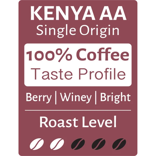 High Quality Kenya AA Single Origin Coffee Beans